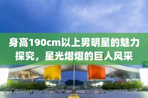 身高190cm以上男明星的魅力探究，星光熠熠的巨人风采