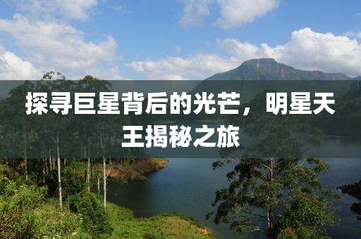 探寻巨星背后的光芒，明星天王揭秘之旅