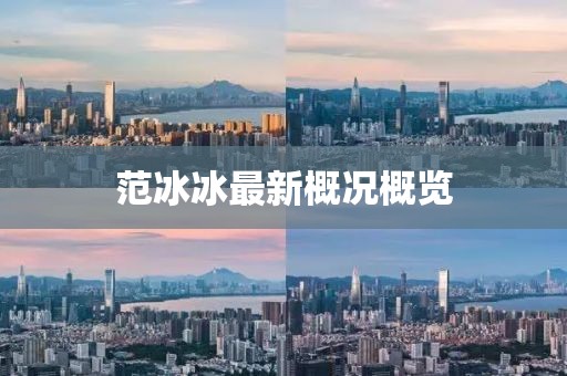 范冰冰最新概况概览