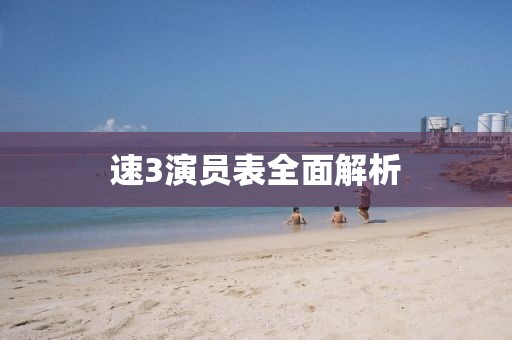 速3演员表全面解析
