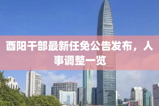 酉阳干部最新任免公告发布，人事调整一览