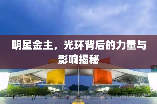 明星金主，光环背后的力量与影响揭秘