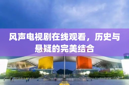 风声电视剧在线观看，历史与悬疑的完美结合