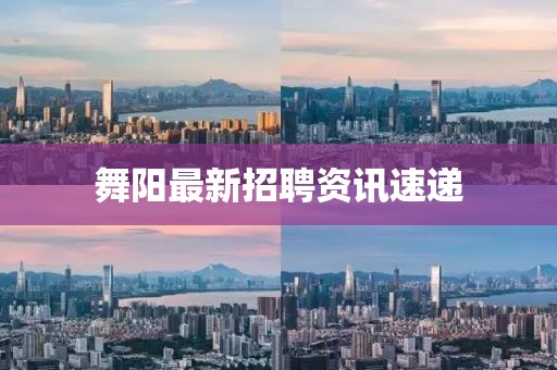 舞阳最新招聘资讯速递
