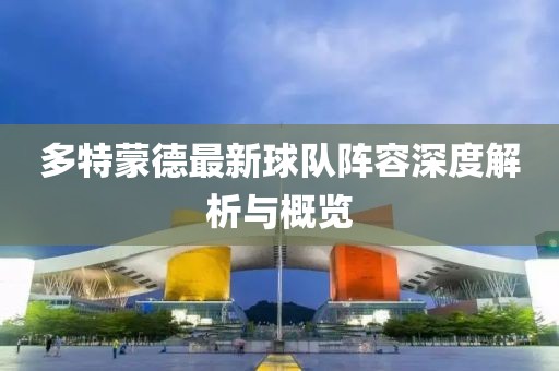 多特蒙德最新球队阵容深度解析与概览