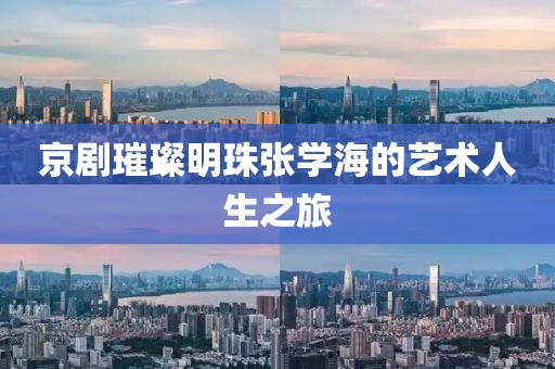 京剧璀璨明珠张学海的艺术人生之旅