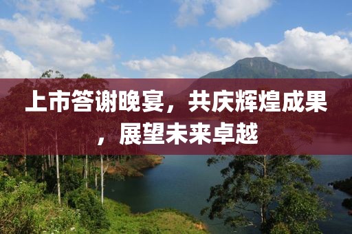 上市答谢晚宴，共庆辉煌成果，展望未来卓越