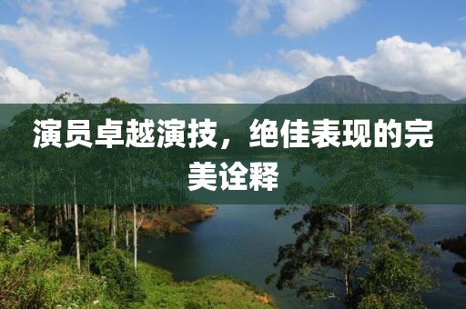 演员卓越演技，绝佳表现的完美诠释