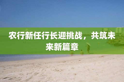 农行新任行长迎挑战，共筑未来新篇章