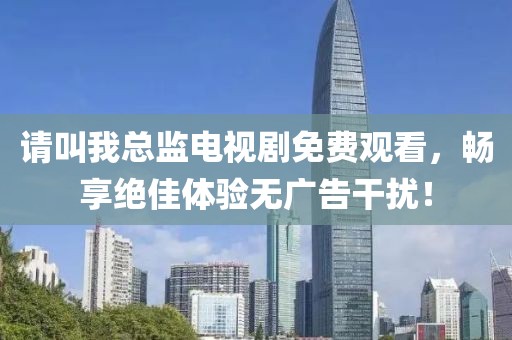请叫我总监电视剧免费观看，畅享绝佳体验无广告干扰！