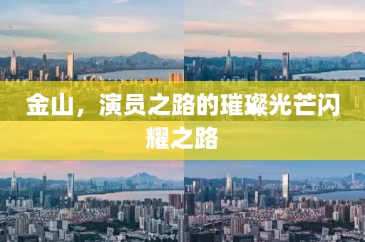 金山，演员之路的璀璨光芒闪耀之路