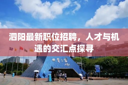 泗阳最新职位招聘，人才与机遇的交汇点探寻