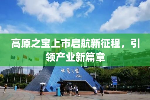 高原之宝上市启航新征程，引领产业新篇章