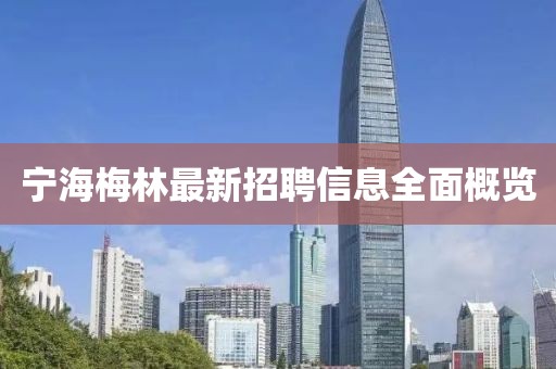 宁海梅林最新招聘信息全面概览