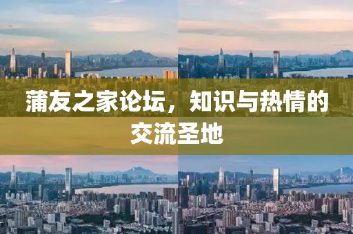 蒲友之家论坛，知识与热情的交流圣地