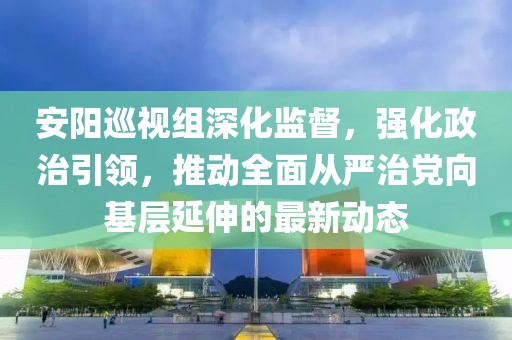 安阳巡视组深化监督，强化政治引领，推动全面从严治党向基层延伸的最新动态