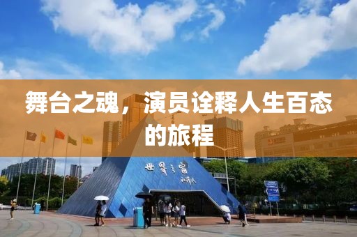 舞台之魂，演员诠释人生百态的旅程