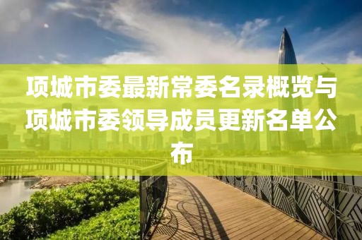 项城市委最新常委名录概览与项城市委领导成员更新名单公布