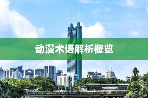 动漫术语解析概览