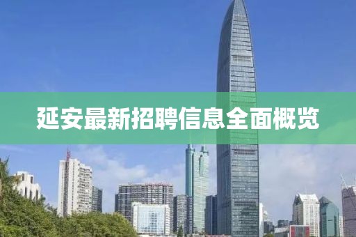 延安最新招聘信息全面概览