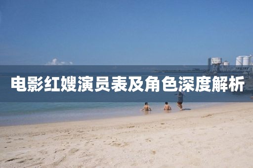 电影红嫂演员表及角色深度解析
