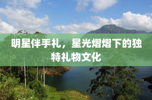 明星伴手礼，星光熠熠下的独特礼物文化