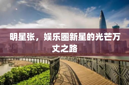 明星张，娱乐圈新星的光芒万丈之路