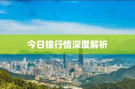 今日镍行情深度解析