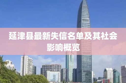延津县最新失信名单及其社会影响概览