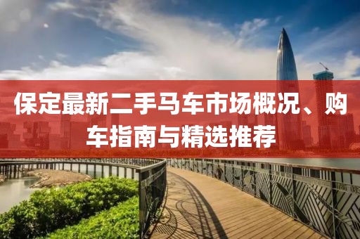 保定最新二手马车市场概况、购车指南与精选推荐