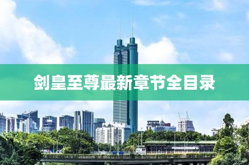 剑皇至尊最新章节全目录