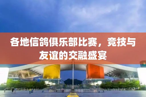 各地信鸽俱乐部比赛，竞技与友谊的交融盛宴