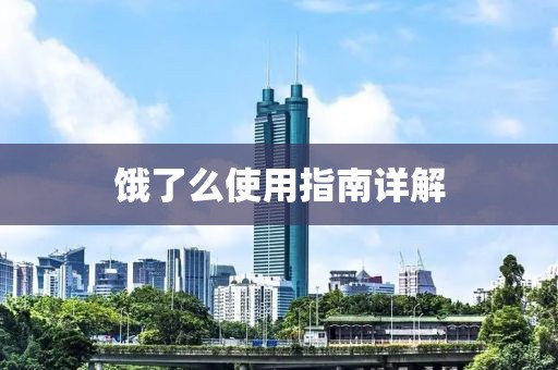 饿了么使用指南详解