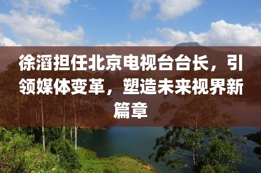 徐滔担任北京电视台台长，引领媒体变革，塑造未来视界新篇章