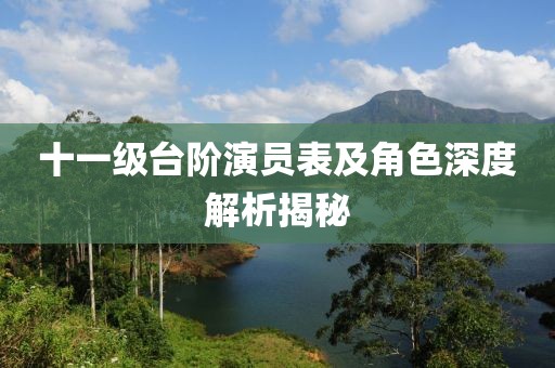 十一级台阶演员表及角色深度解析揭秘