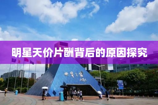 明星天价片酬背后的原因探究