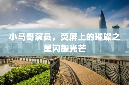 小马哥演员，荧屏上的璀璨之星闪耀光芒