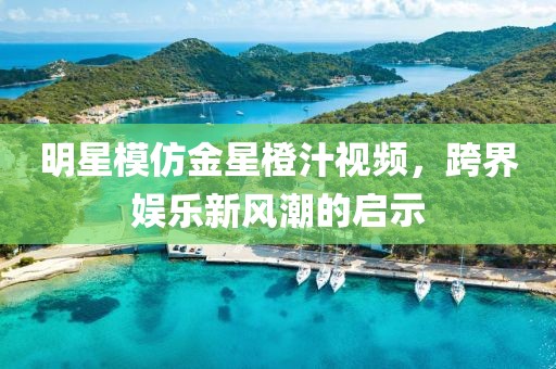 明星模仿金星橙汁视频，跨界娱乐新风潮的启示