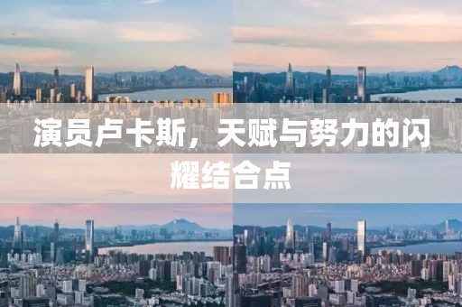 演员卢卡斯，天赋与努力的闪耀结合点
