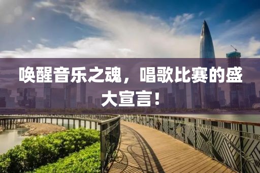 唤醒音乐之魂，唱歌比赛的盛大宣言！