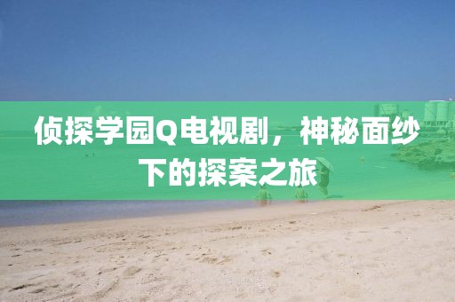 侦探学园Q电视剧，神秘面纱下的探案之旅
