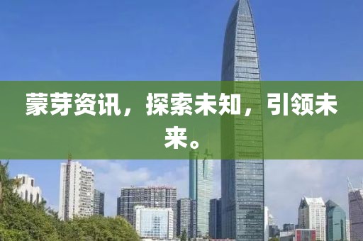 蒙芽资讯，探索未知，引领未来。