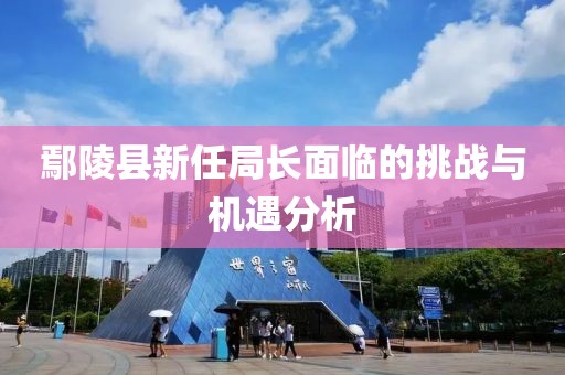 鄢陵县新任局长面临的挑战与机遇分析