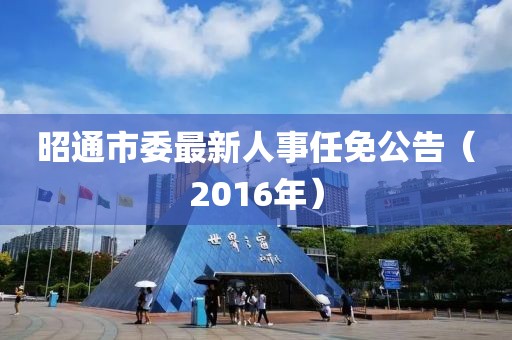 昭通市委最新人事任免公告（2016年）