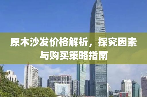 原木沙发价格解析，探究因素与购买策略指南