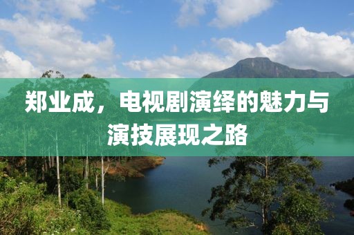 郑业成，电视剧演绎的魅力与演技展现之路