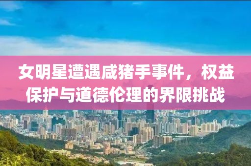 女明星遭遇咸猪手事件，权益保护与道德伦理的界限挑战