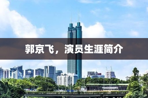 郭京飞，演员生涯简介