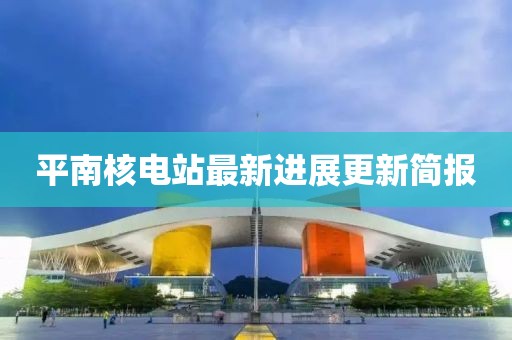 平南核电站最新进展更新简报