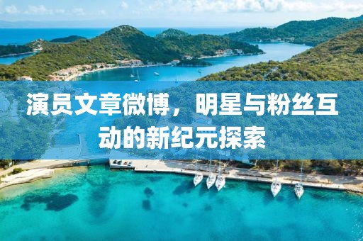 演员文章微博，明星与粉丝互动的新纪元探索